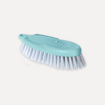 Ergonomic brush with hard bristles